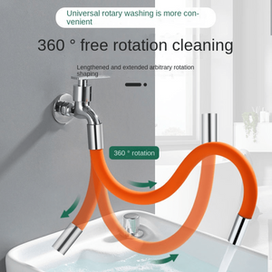 360° Flexible Silicone Hose/tube Extension Water Pipe | Water Faucet Tap Extender Bendable Faucet Extension For Kitchen And Bathroom Sink, With Anti-splash Feature