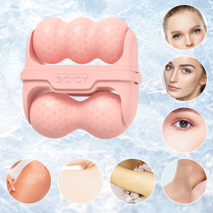 Cool Roller For Face Reusable Facial Roller With Double Head Ice Facial Roller For Brighten Complexion (random Color )