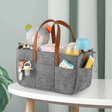 Foldable Travel Felt Storage Bag Baby Diaper Caddy Organizer (random Color)