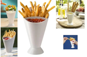 French Fries Cup Potato Fries Holder With Ketchup Holder For Sauce(random Color )