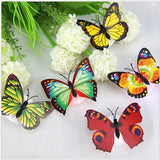 Glow In The Dark 3d Led Butterfly Night Light Led Color Changing For Kids Room (1 Pcs Butterfly)