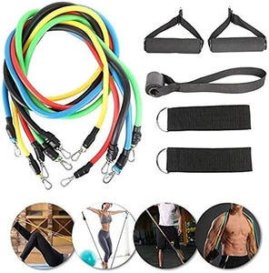 Power Exercise Resistance Band Set 5 In 1 Fitness Band Equipment For Men And Women