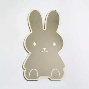 Rabbit Shaped Acrylic Mirror – Kids Room Decoration