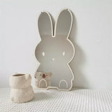 Rabbit Shaped Acrylic Mirror – Kids Room Decoration