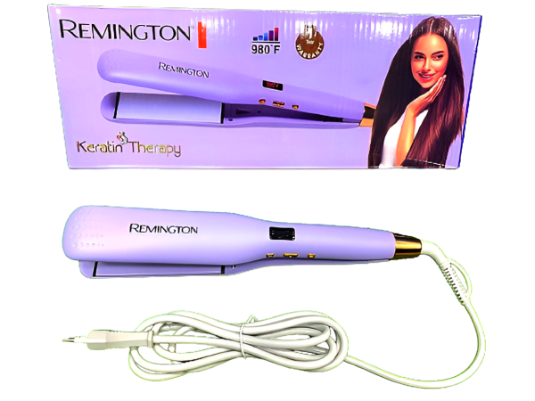 Remington Keratin Therapy Hair Straightener 980f With Lcd Display (light Purple)