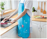 Waterproof Cartoon Kitchen Cooking Apron – Beautiful Funky Color Apron (random Color)